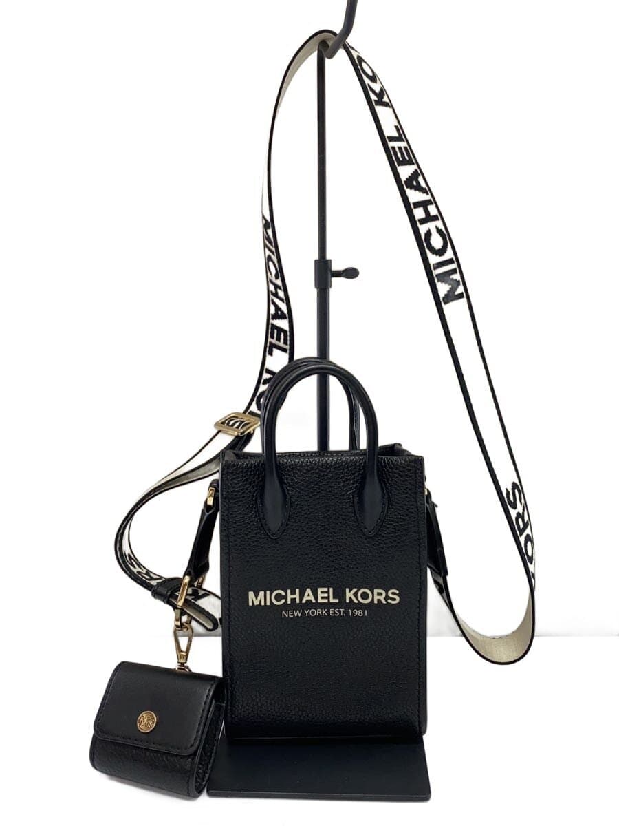 MICHAEL KORS Shoulder Bag Leather BLK 35H3G7ZC5L Shoulder Pen Mark