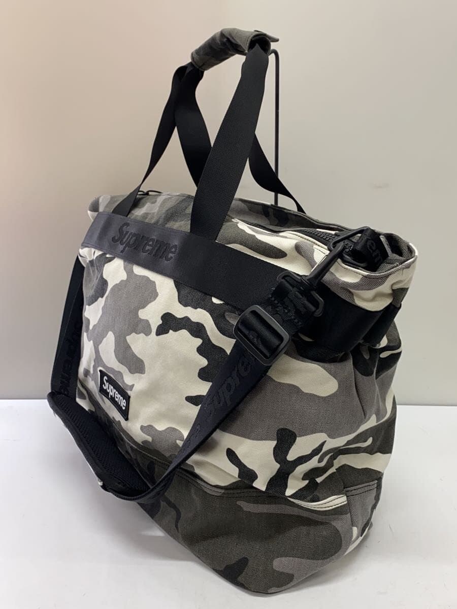Supreme25SS Tote Bag Cotton GRY Camouflage 2