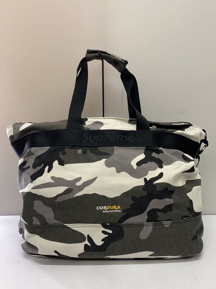 Supreme25SS Tote Bag Cotton GRY Camouflage 3