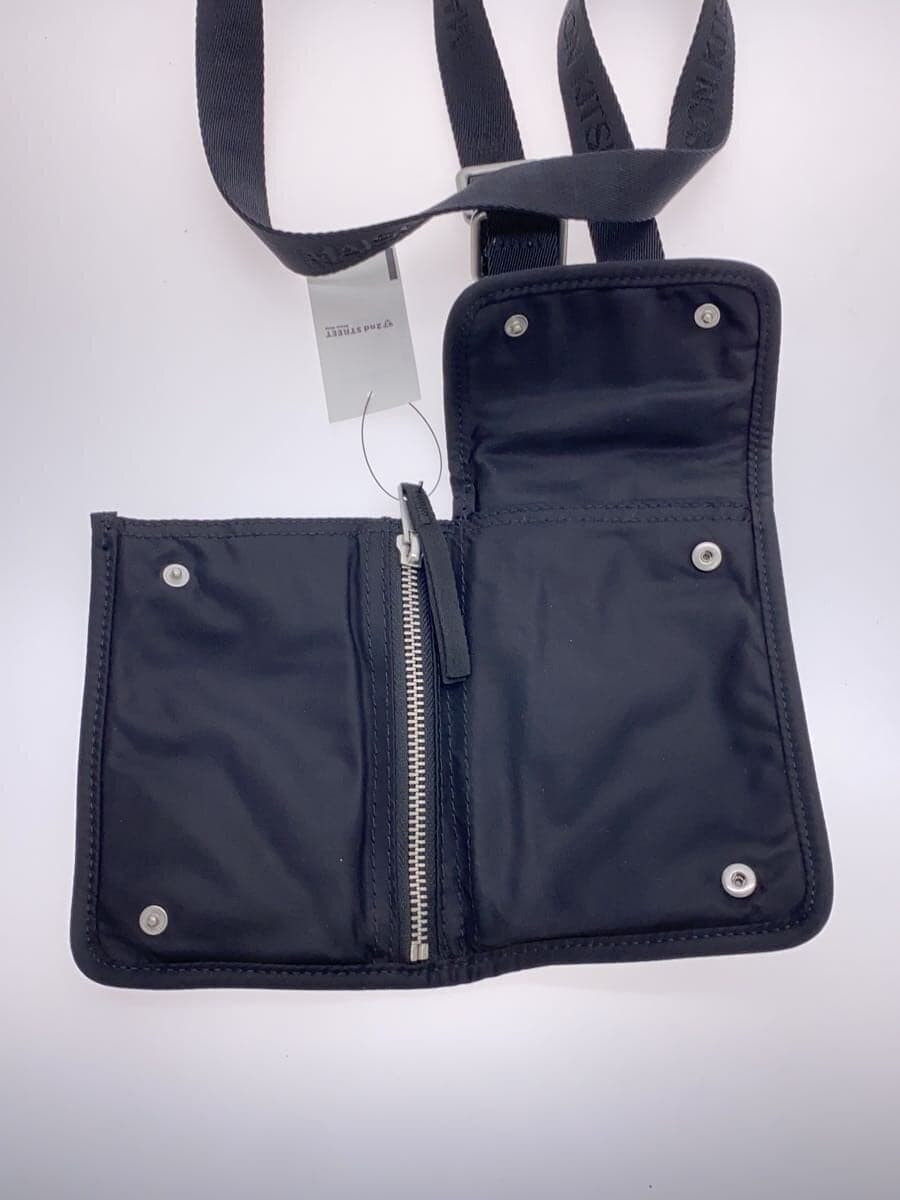 MAISON KITSUNE Shoulder Bag Polyester Black LM05362WQ1001 6