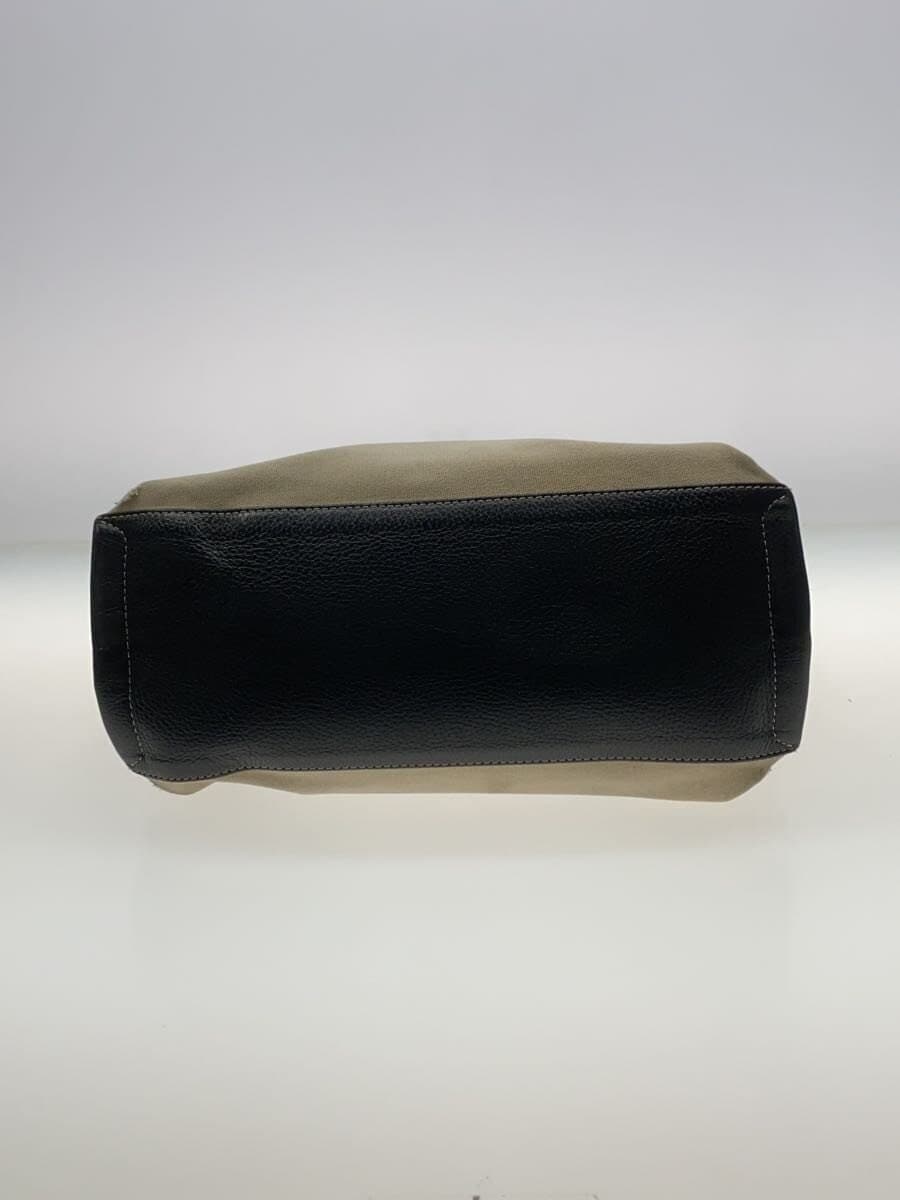 IACUCCI Handbag Canvas BEG Solid Color 4091 Has stains, scratches, and holes 4