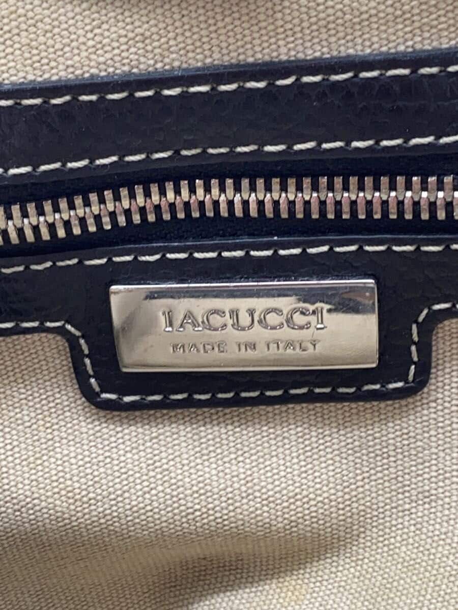 IACUCCI Handbag Canvas BEG Solid Color 4091 Has stains, scratches, and holes 5