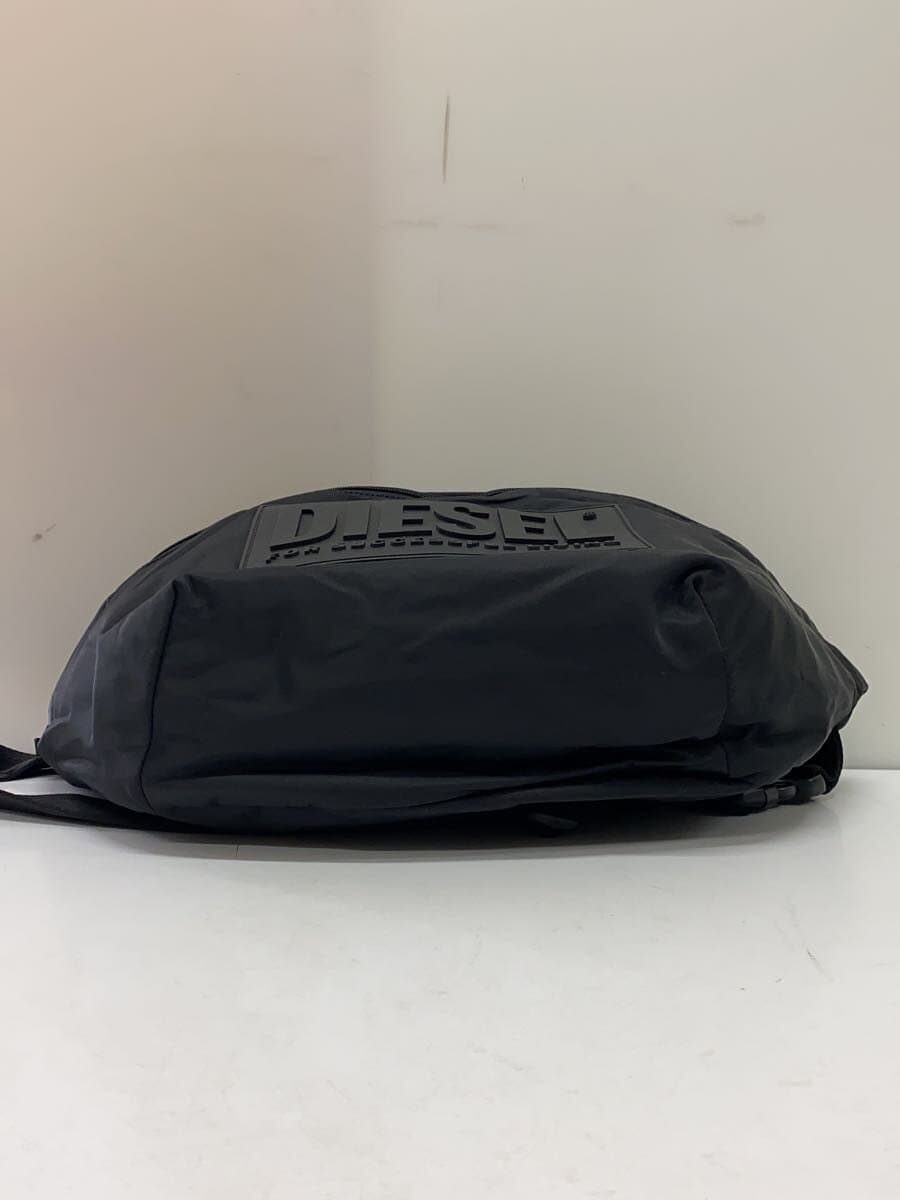 DIESELBIG Rubber Tag Shoulder Bag Nylon Black X06440P3102 4