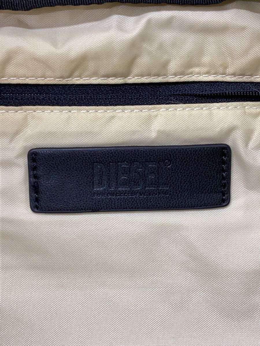 DIESELBIG Rubber Tag Shoulder Bag Nylon Black X06440P3102 5