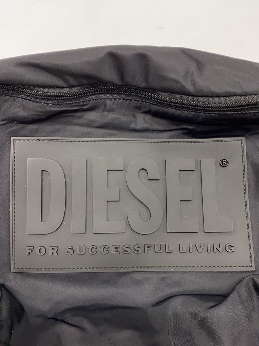 DIESELBIG Rubber Tag Shoulder Bag Nylon Black X06440P3102 7