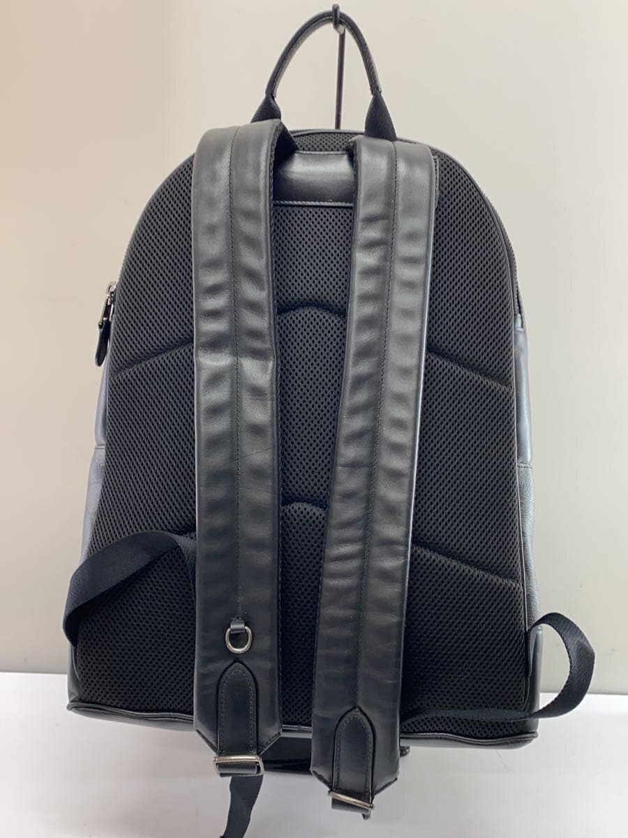 COACH Backpack Leather Black All-over Print 2736 Note: Piping and corners show 3