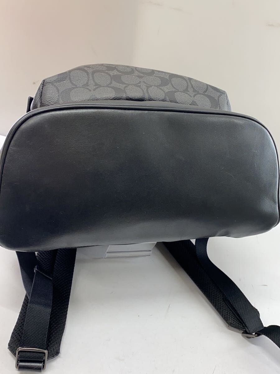 COACH Backpack Leather Black All-over Print 2736 Note: Piping and corners show 4
