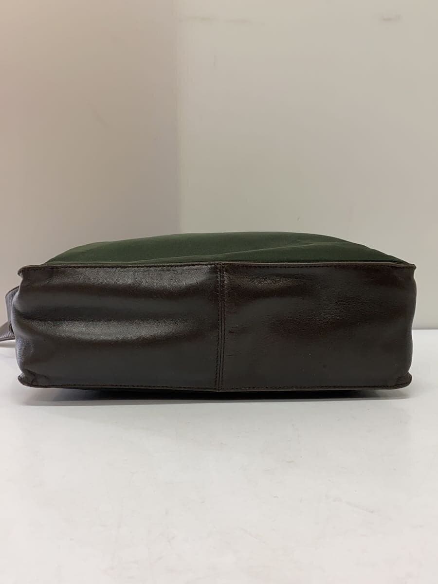 PRADA shoulder bag nylon GRN leather × nylon mini shoulder 4