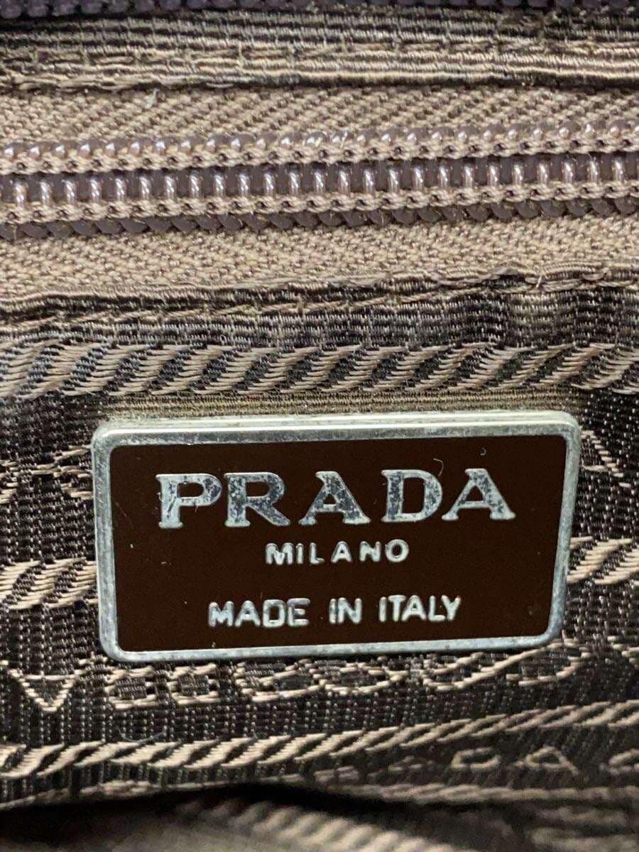PRADA shoulder bag nylon GRN leather × nylon mini shoulder 5