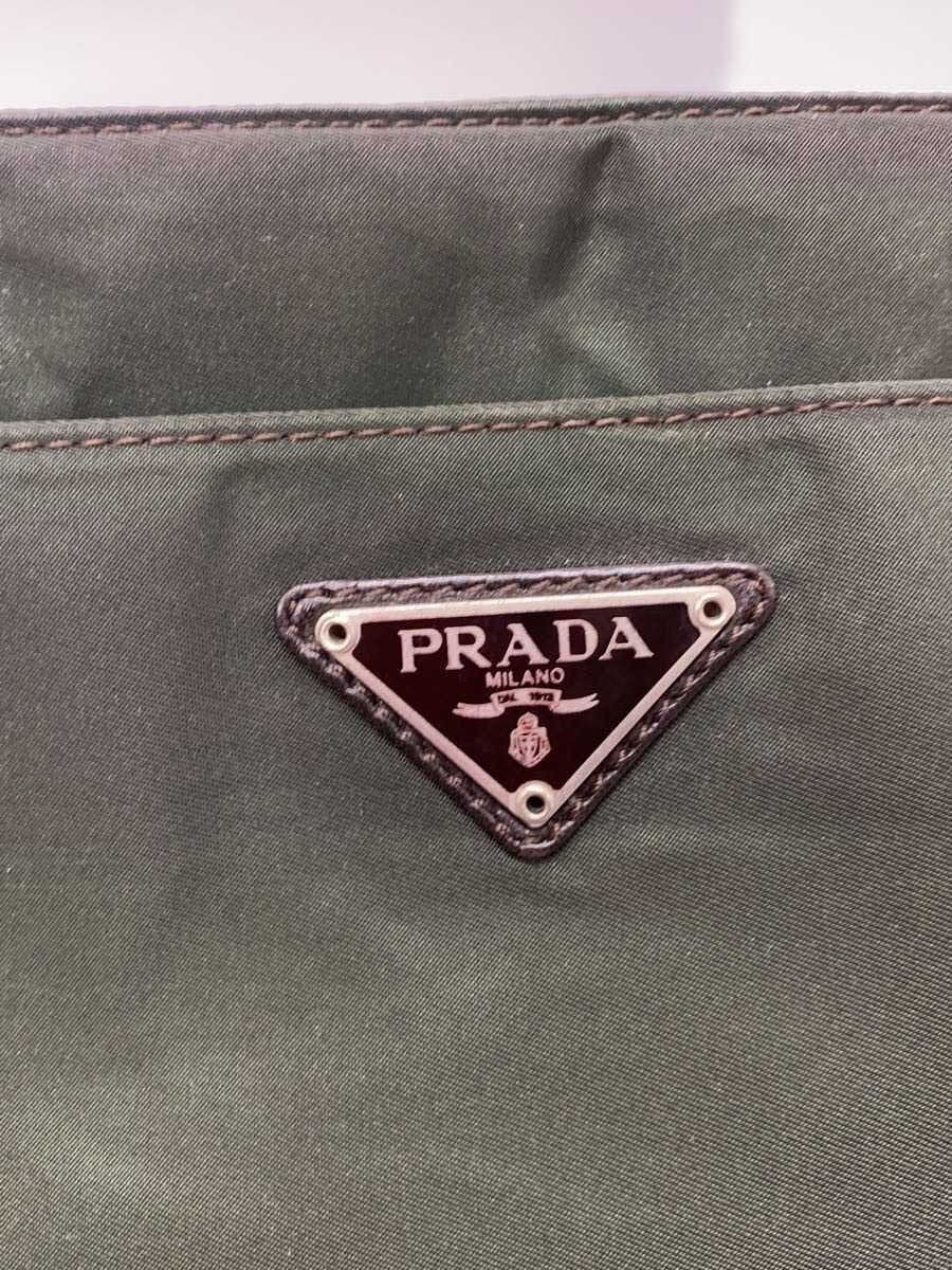 PRADA shoulder bag nylon GRN leather × nylon mini shoulder 7