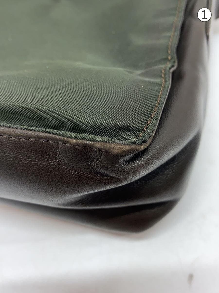 PRADA shoulder bag nylon GRN leather × nylon mini shoulder 9