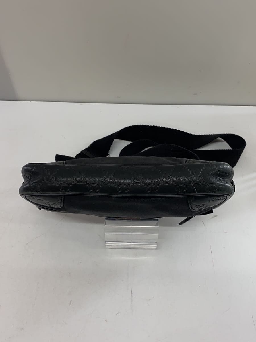 GUCCI Waist Bag Leather Black 162417 492715 4