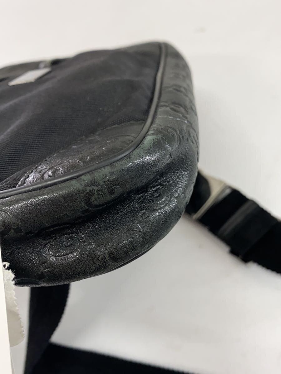 GUCCI Waist Bag Leather Black 162417 492715 8