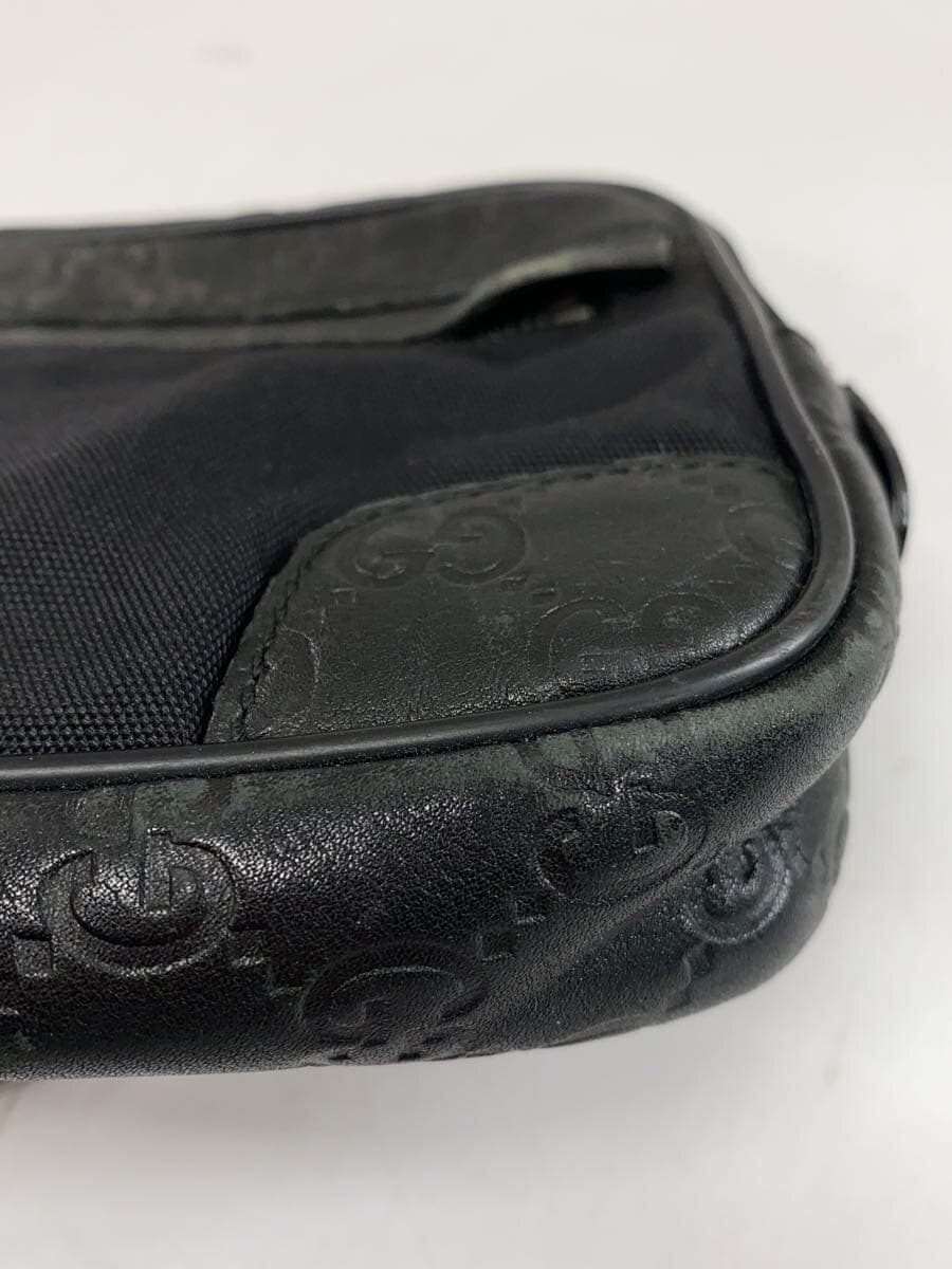 GUCCI Waist Bag Leather Black 162417 492715 9
