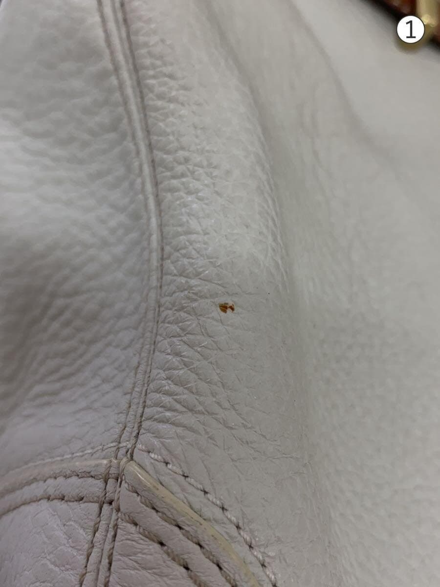 COACH Shoulder Bag Leather BEG Solid Color F12460 7