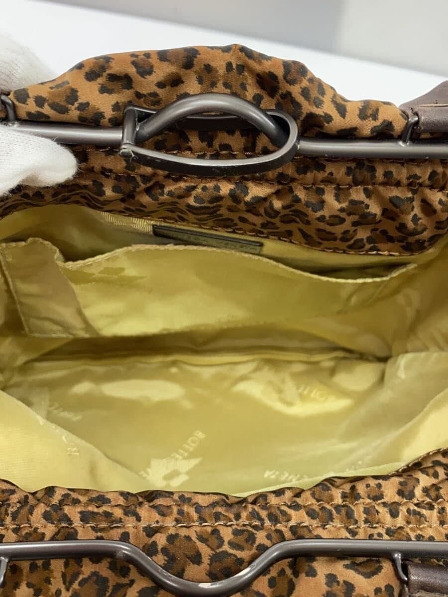 BOTTEGA VENETA Shoulder Bag -- CML Leopard Print Signs of wear on the inside 6