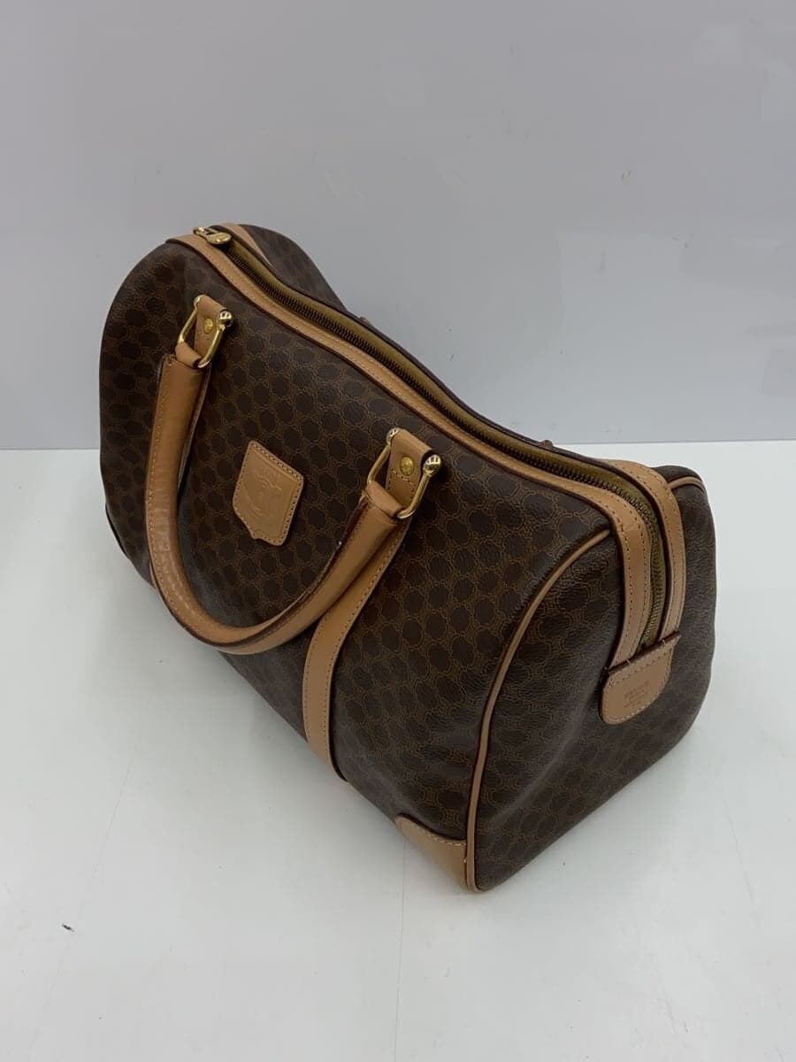 CELINE Macadam Mini Boston Bag BRW All Over Pattern 2