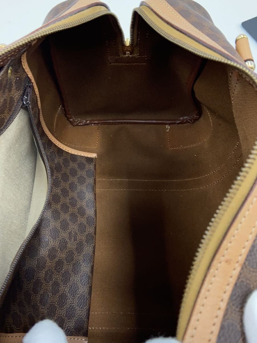 CELINE Macadam Mini Boston Bag BRW All Over Pattern 8