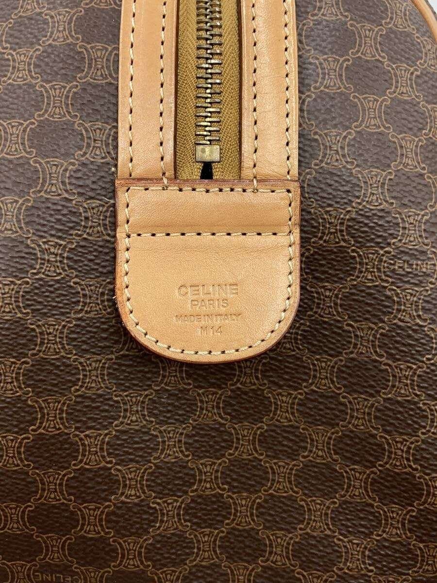 CELINE Macadam Mini Boston Bag BRW All Over Pattern 9