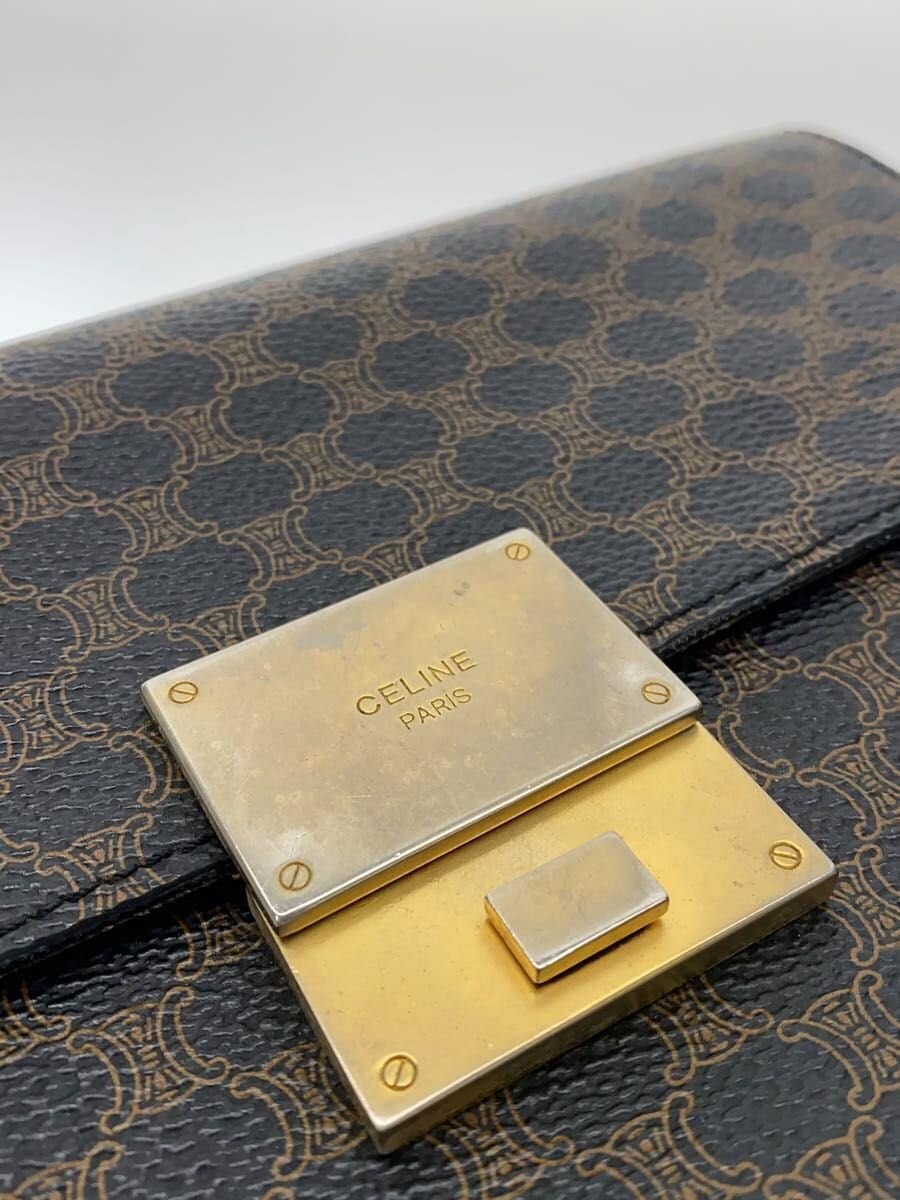 CELINE Macadam pattern clutch bag BRW all-over pattern 5