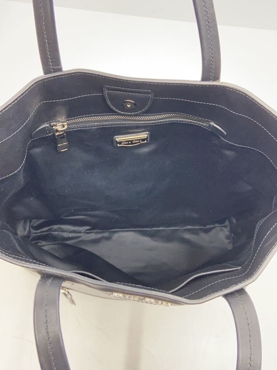 MIU MIU Tote Bag Leather BLK 6