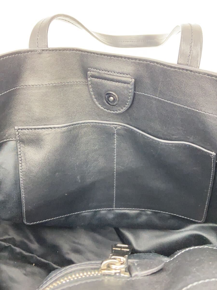 MIU MIU Tote Bag Leather BLK 8