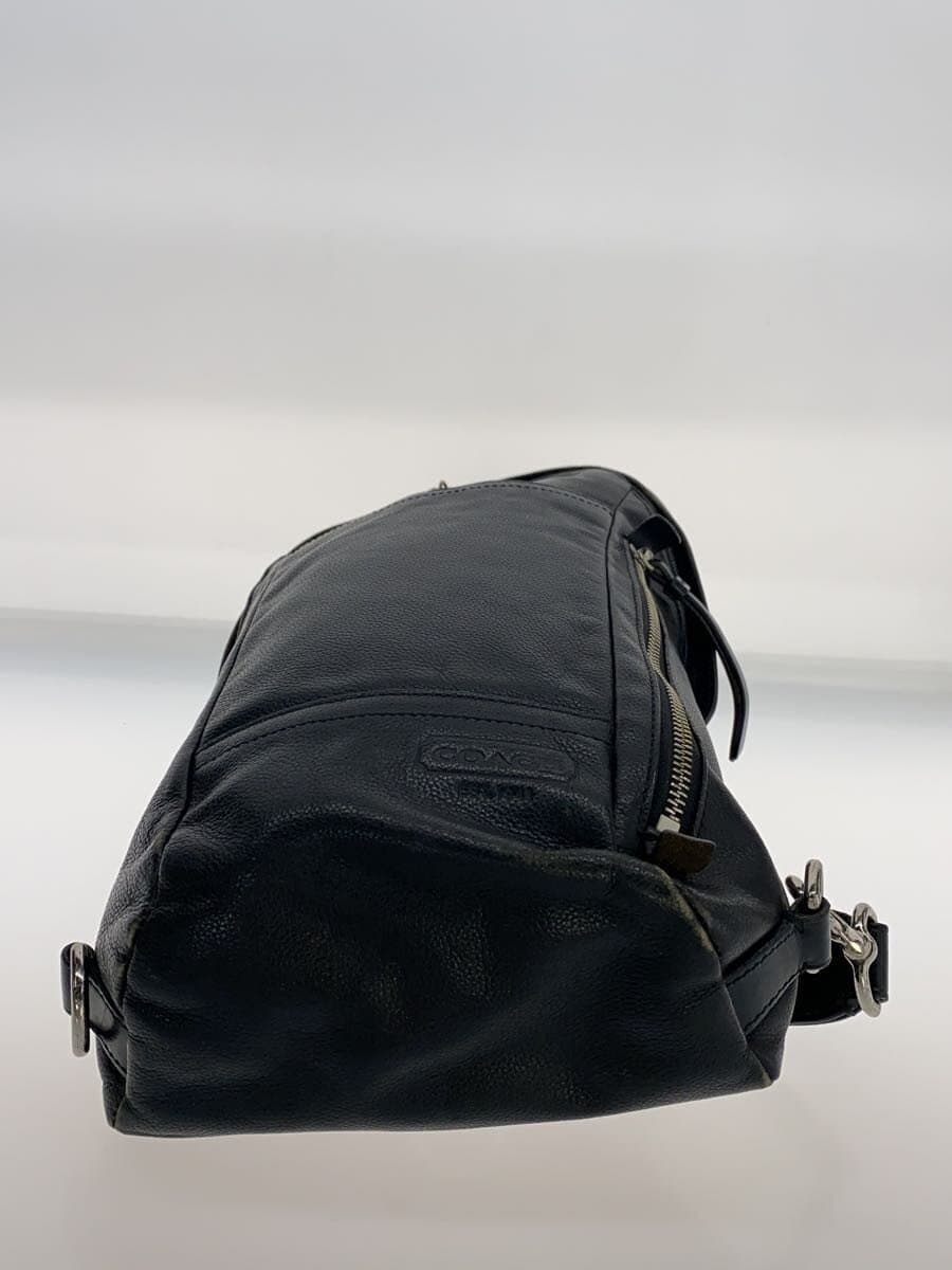 COACH Shoulder Bag Leather BLK 70617 4