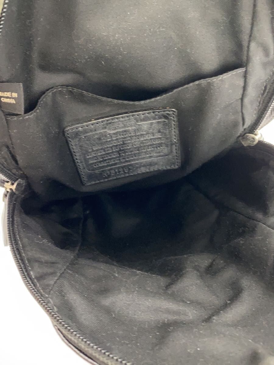 COACH Shoulder Bag Leather BLK 70617 6