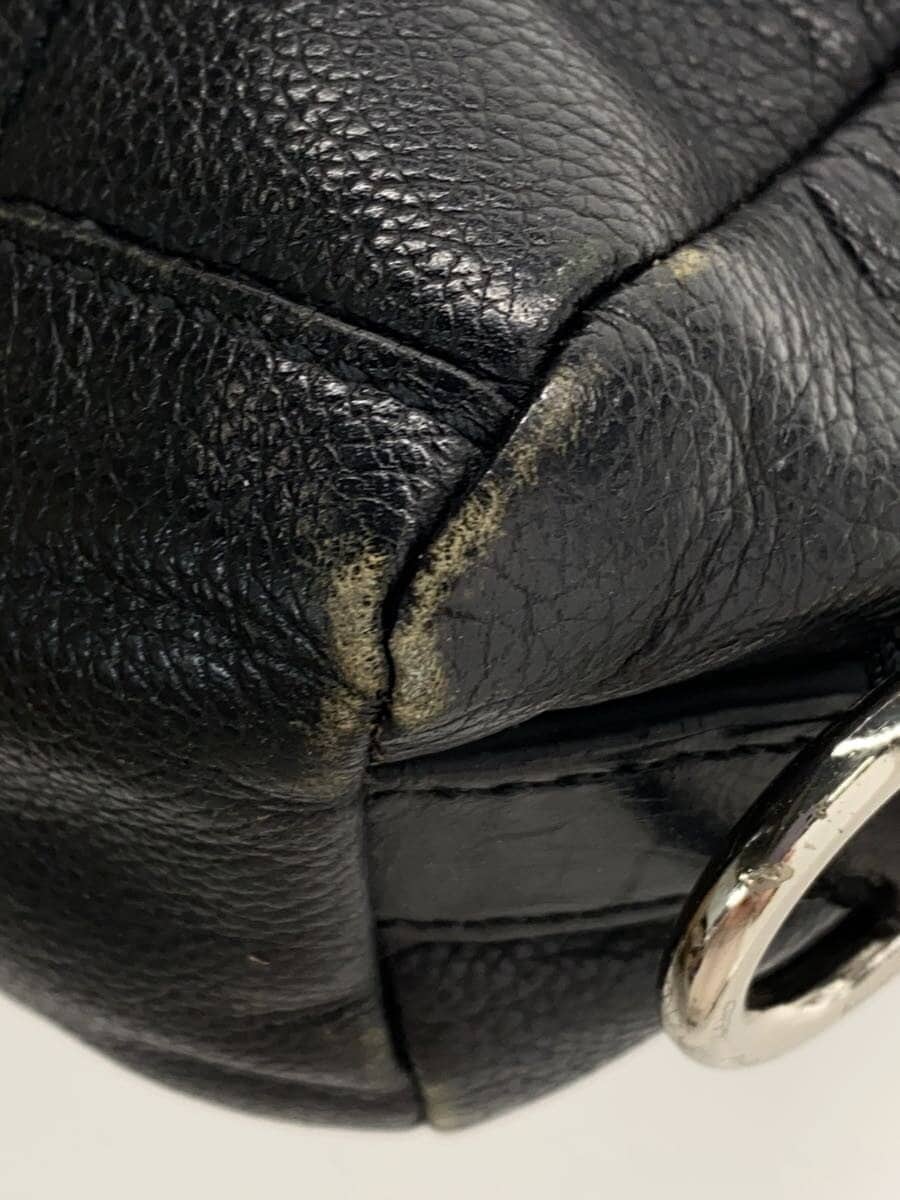 COACH Shoulder Bag Leather BLK 70617 7