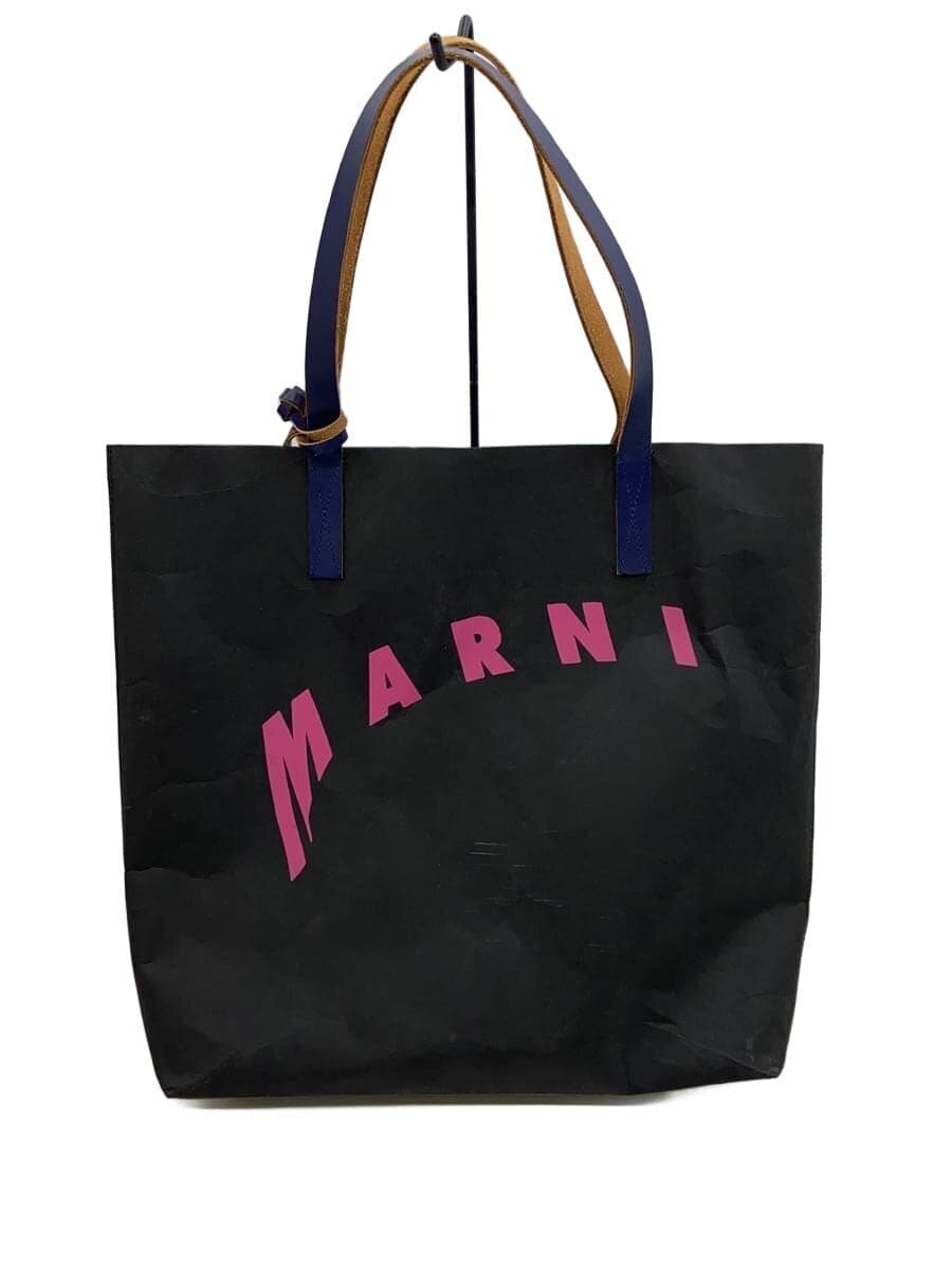 MARNI Tote Bag BLK Solid SHMPQ10A07