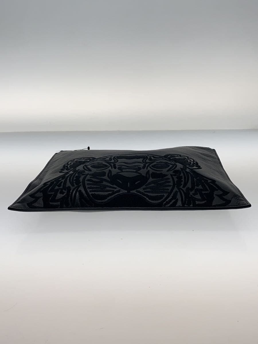 KENZO clutch bag leather black animal 4