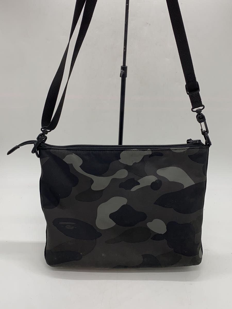 A BATHING APE Shoulder Bag Polyester BLK All Over Pattern 001SGL301008M 3