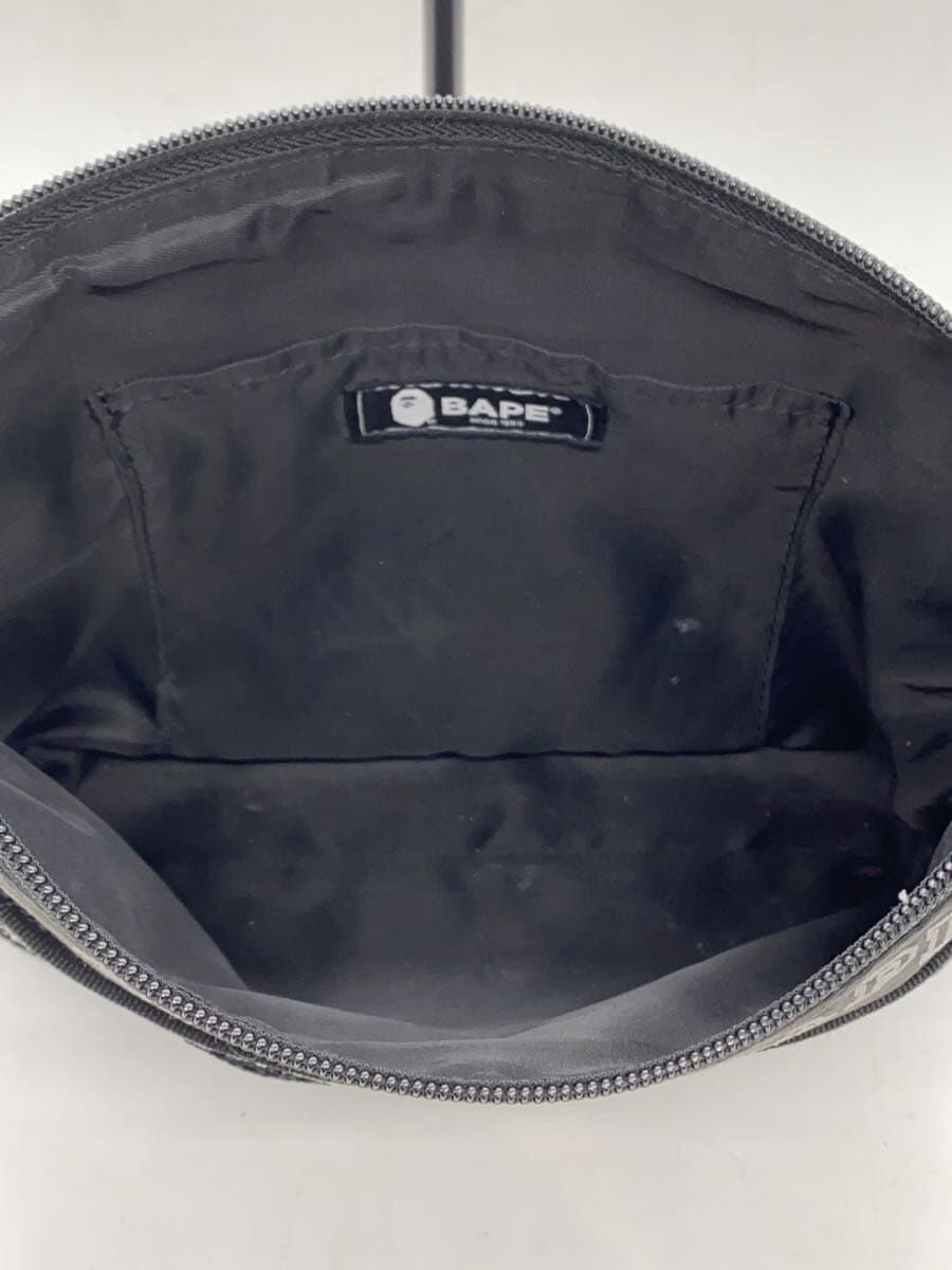 A BATHING APE Shoulder Bag Polyester BLK All Over Pattern 001SGL301008M 6