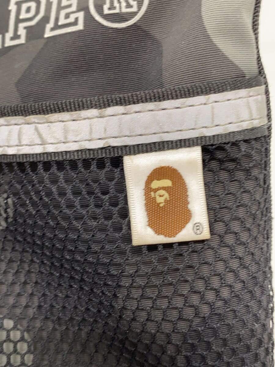 A BATHING APE Shoulder Bag Polyester BLK All Over Pattern 001SGL301008M 8