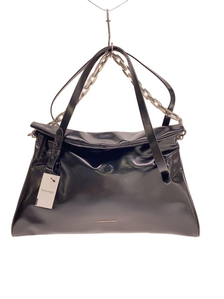 CHARLES&KEITH Handbag Faux Leather BLK 30160223