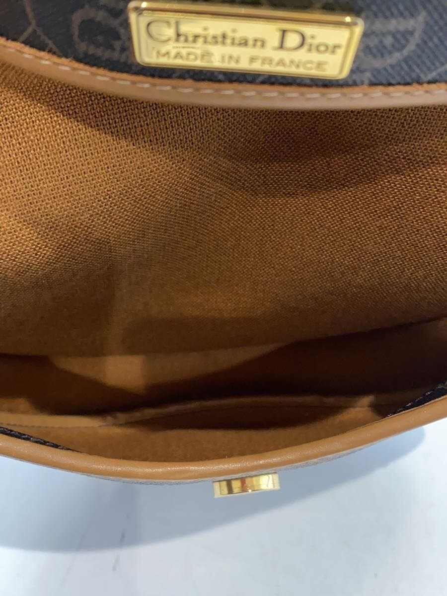 Christian Dior Shoulder S Rare Lee Leather BRW Honeycomb Pattern 6