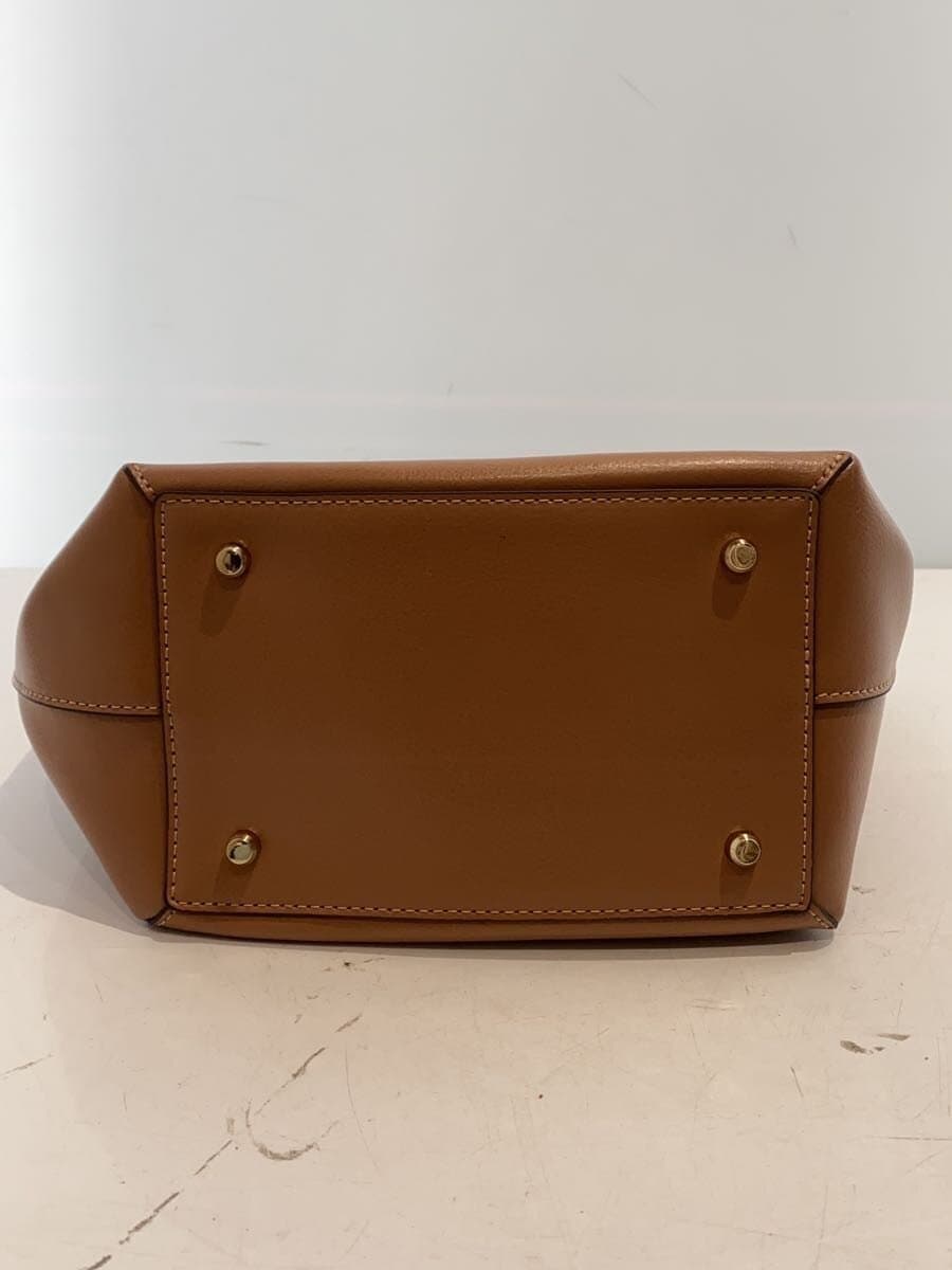 ROSE BUD Tote Bag Leather BRW 4