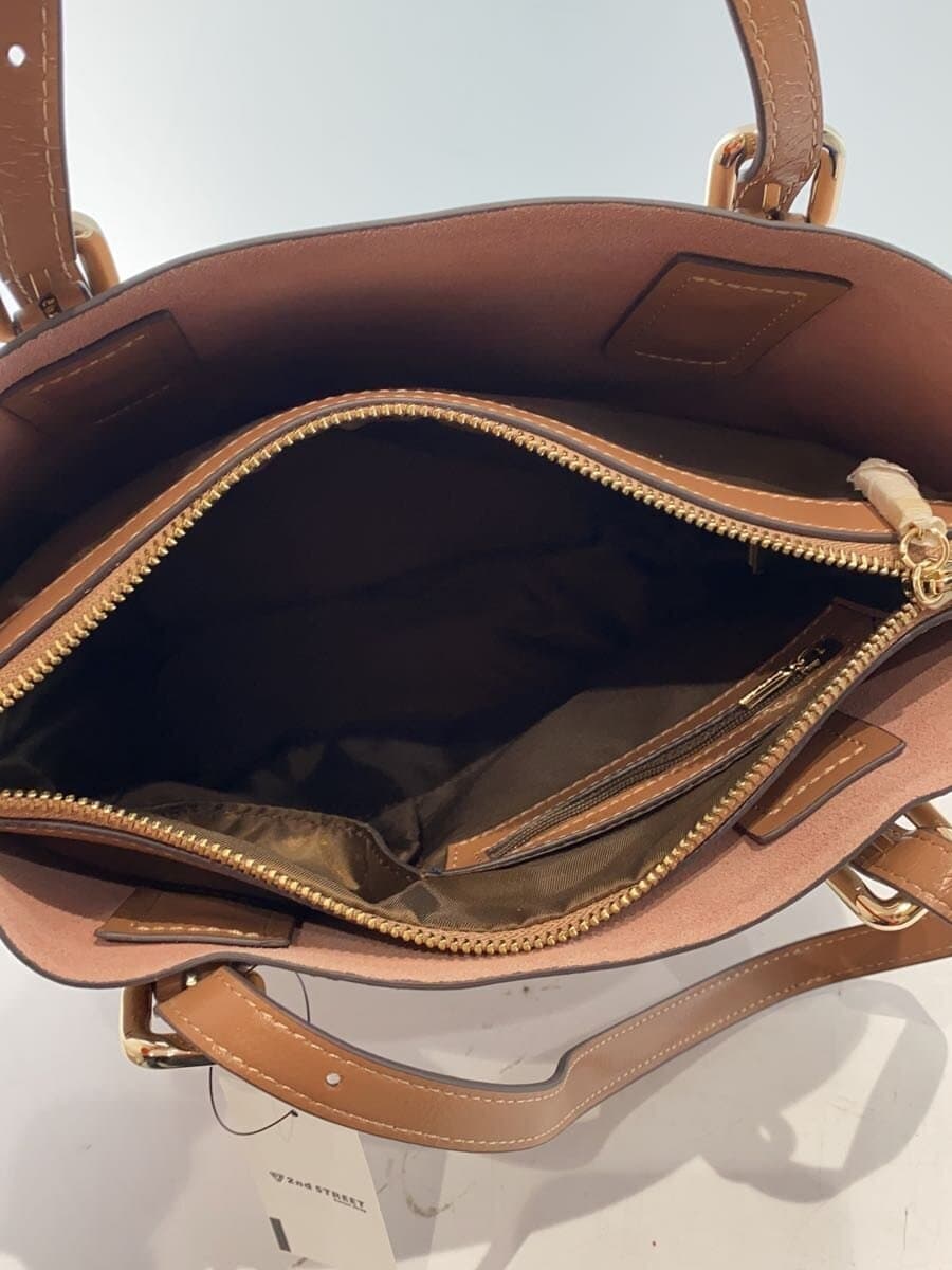 ROSE BUD Tote Bag Leather BRW 6