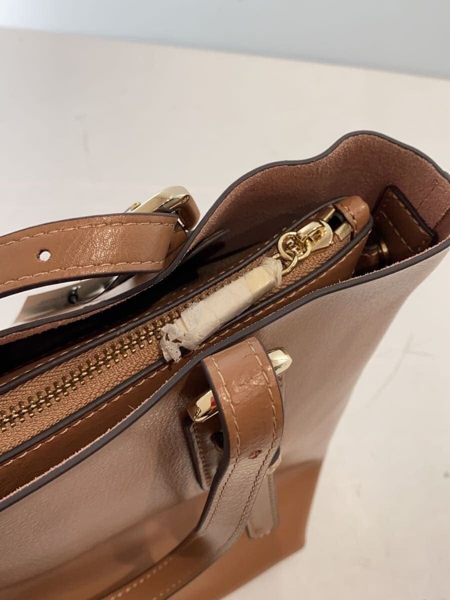 ROSE BUD Tote Bag Leather BRW 7