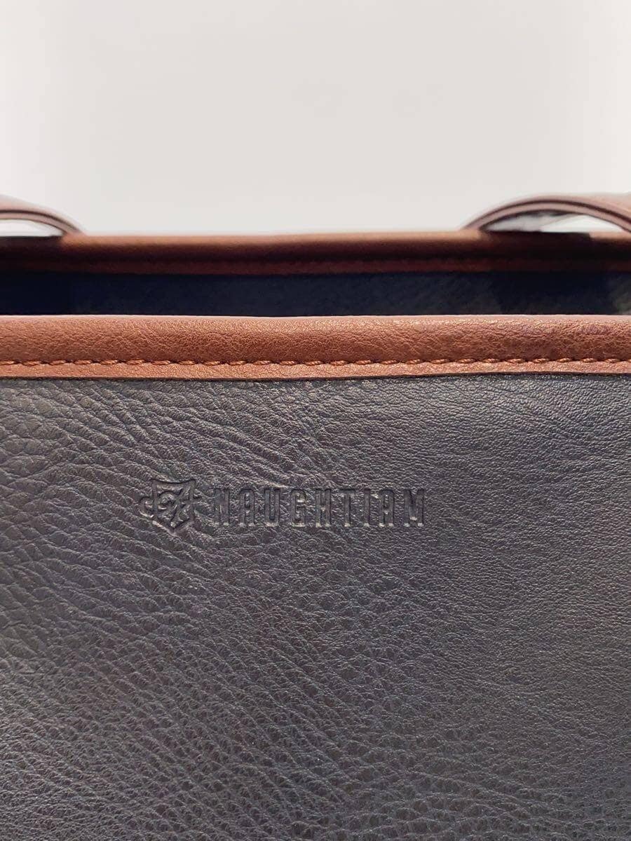 NAUGHTIAM Tote Bag Leather NVY Solid 5