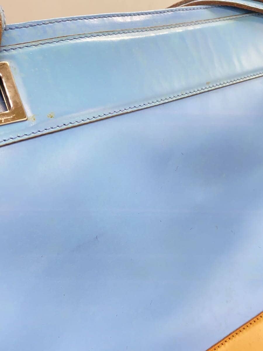 Salvatore Ferragamo tote bag leather blue au-21-1336 8