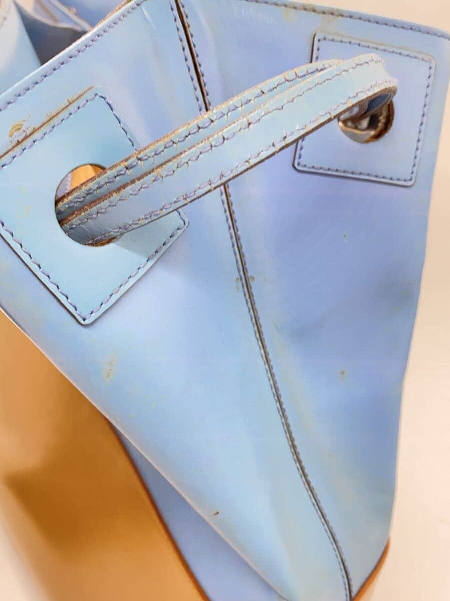 Salvatore Ferragamo tote bag leather blue au-21-1336 9