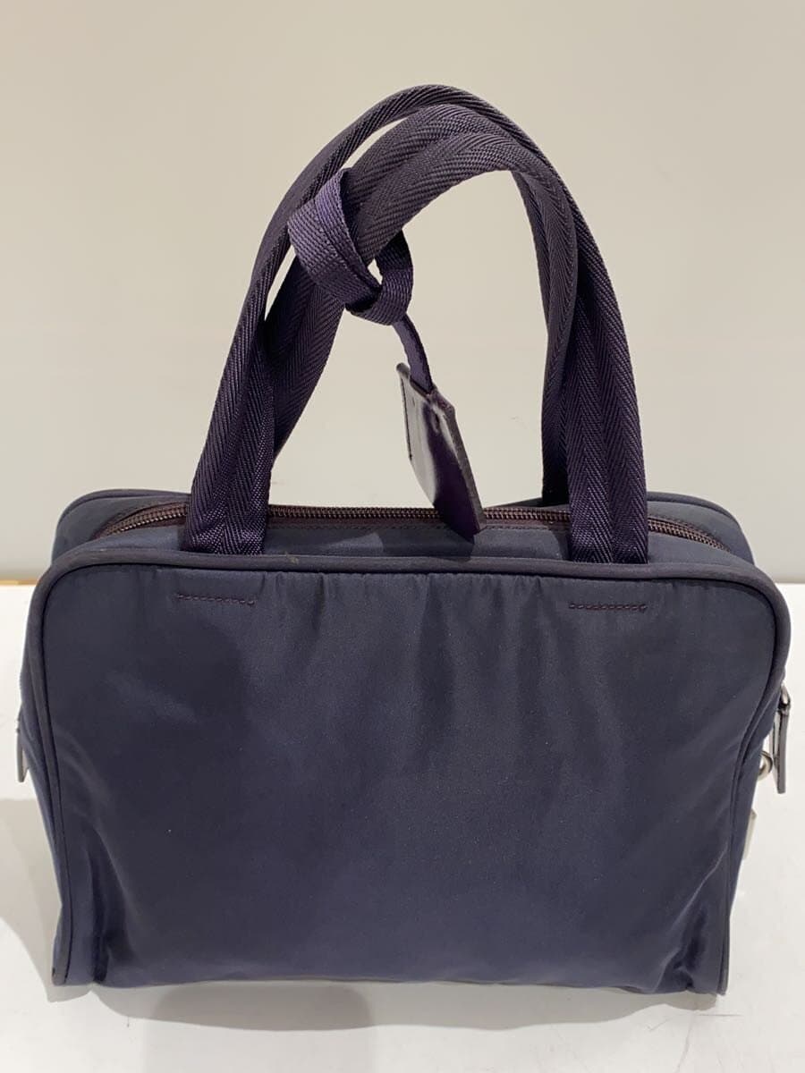 PRADA tote bag nylon navy plain 3