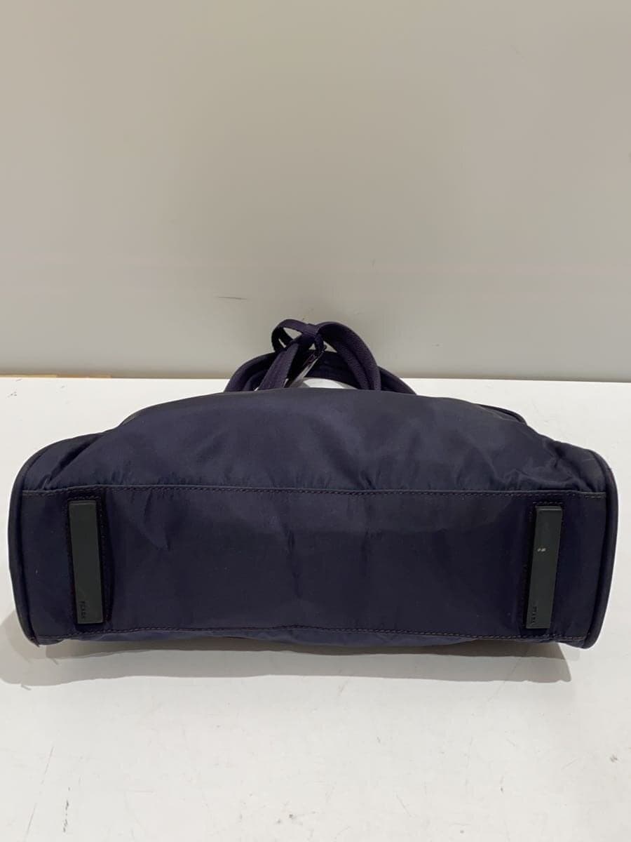 PRADA tote bag nylon navy plain 4