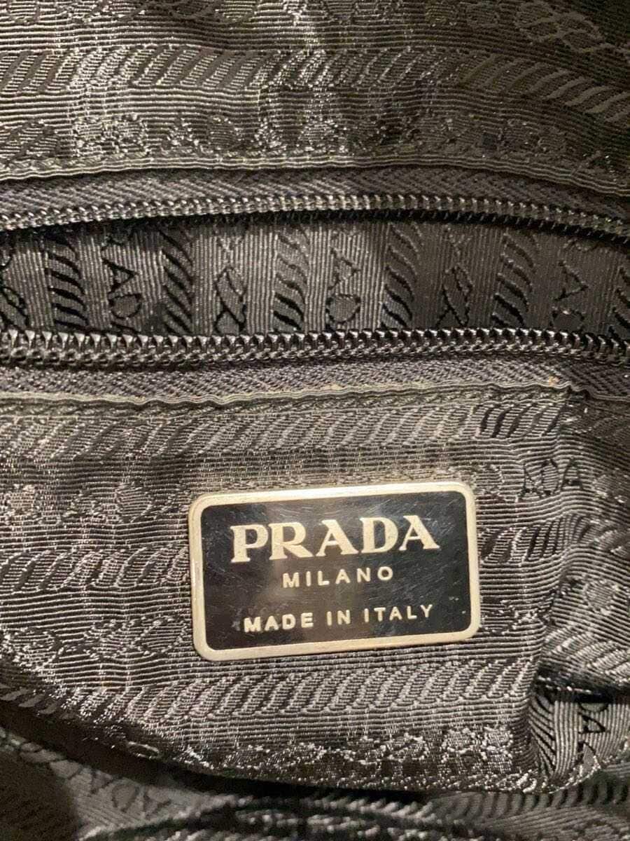 PRADA tote bag nylon navy plain 6