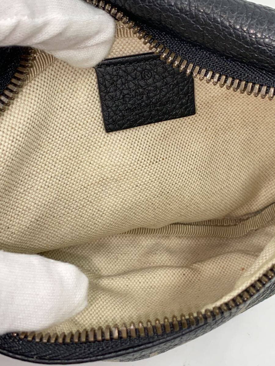 GUCCI Waist Bag Leather BLK 527792204991 6