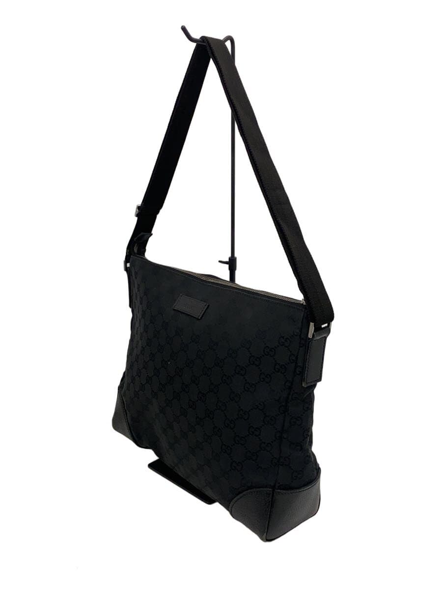 GUCCI Shoulder Bag Canvas BLK All Over Pattern 110054 467891 2