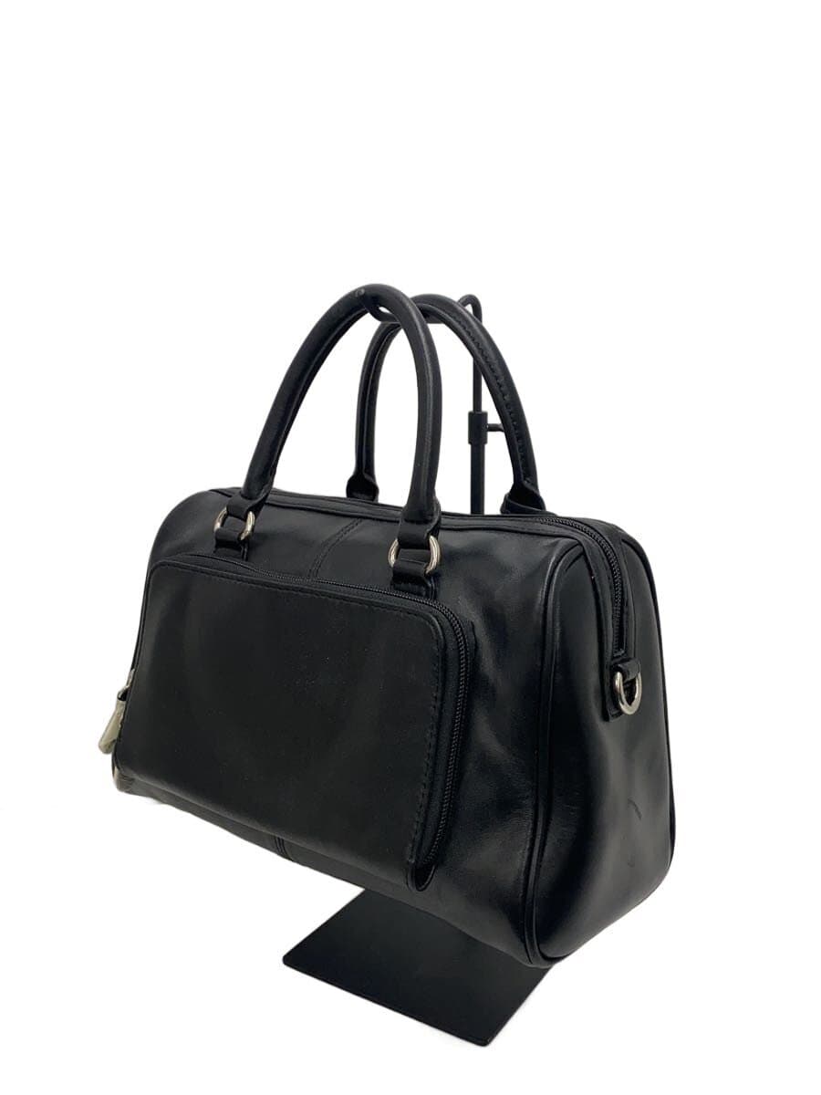 Other Brand CHIOCCIOLA Boston Bag Leather BLK 2