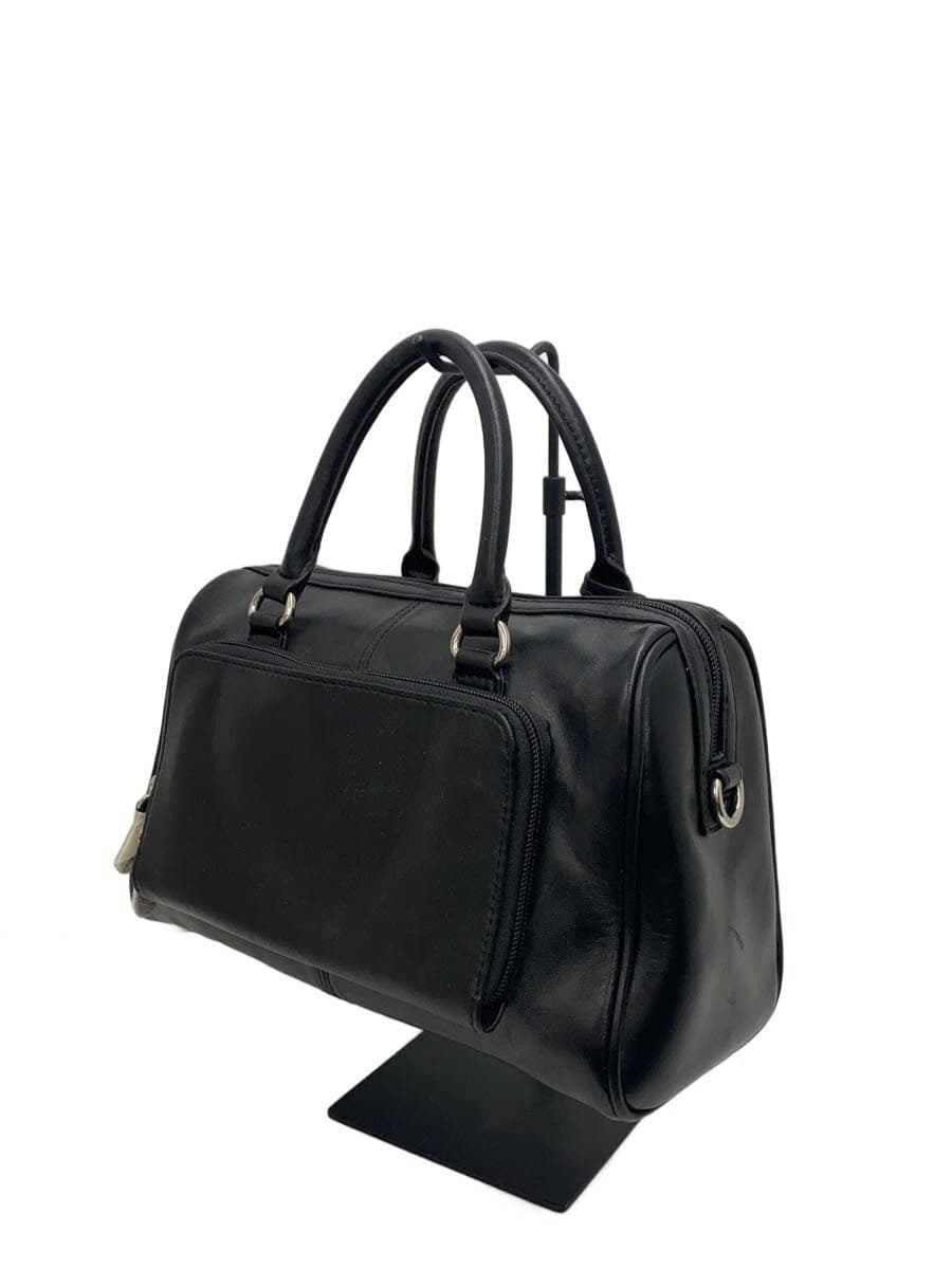 Other Brand CHIOCCIOLA Boston Bag Leather BLK 2