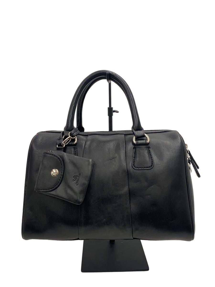 Other Brand CHIOCCIOLA Boston Bag Leather BLK 3